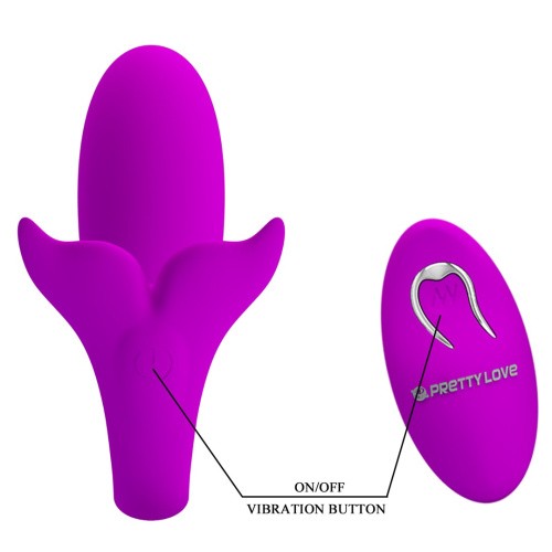 Pretty Love Jordyn Wireless Stimulator - Вибратор для пар, 10х3.2 см (фиолетовый)