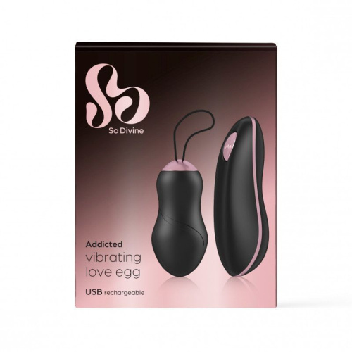 So Divine Addicted виброяйцо с дистанционным управлением, 6.9х3.4 см