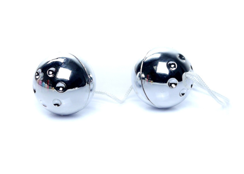 Duo-Balls Silver - Вагинальные шарики, 3,5 см (серебристый)