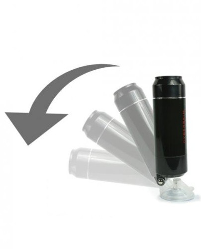 Topco Sales CyberSkin® Stealth Double Stroker, Mouth & Ass - двойной мастурбатор на присоске ротик+попка, 27х8 см