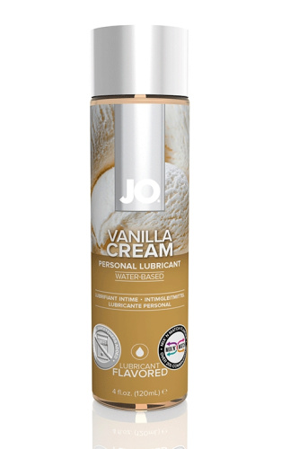 System JO-H2O lubricant Vanilla Cream оральний лубрикант зі смаком ванільного крему, 120 мл - купити в Києві, Україні
