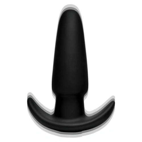 KineticThumping 7X Medium Anal Plug - Анальная пробка с толчковыми движениями, 13.3х4 см (чёрный)