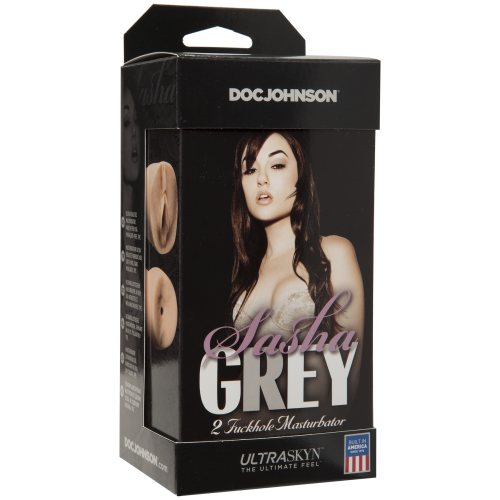 Doc Johnson Sasha Grey Ultraskyn 2 Fuckhole - двойной мастурбатор, 15.7х6.4 см (телесный)