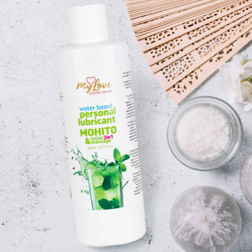 2в1 лубрикант и массажный гель - MyLove Aroma Series Intim&Massage Mohito, 300 мл