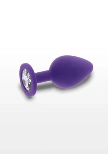 Toy Joy Large Diamond Booty Jewel - Пробка анальная, 9х4 см (фиолетовая)