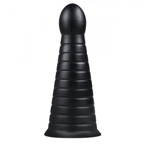 Buttr Devil Dog Butt Plug - Велика анальна пробка-конус, 25,9 см (чорний) - купити в Києві, Україні