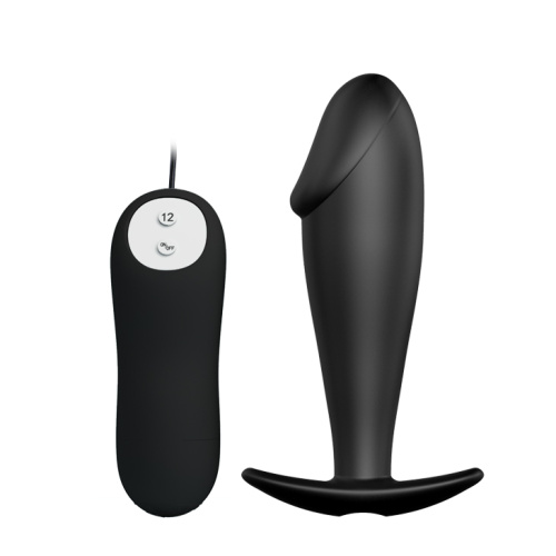 Pretty Love Vibrating Butt Plug анальная пробка с вибрацией, 10х3 см (чёрный)