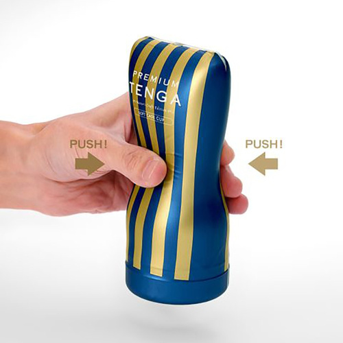 Tenga Premium Soft Case Cup - мастурбатор, 15.5х6.9 см (білий) - купити в Києві, Україні