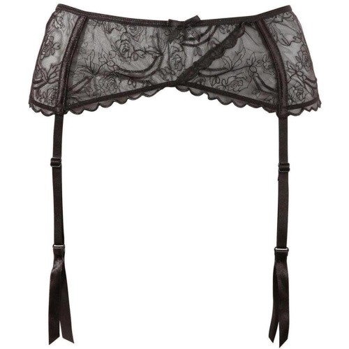 Cottelli Collection - Соблазнительный пояс для чулок, S (чёрный)