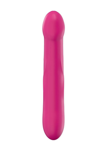 Дилдо Dorcel Real Sensation M двухсторонний фаллоимитатор из силикона, 22.5х3.9 см (розовый)