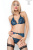 Diamond Line Chilirose - Роскошный кружевной комплект, S/M (синий)