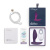 We-Vibe Ditto + Лубрикант 50 мл - смарт-пробка с дистанционным управлением, 8.8х3,1 см  (фиолетовый)