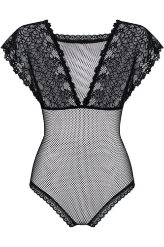 Эротическое боди с кружевом Obsessive 821-TED-1, S/M (S/M)