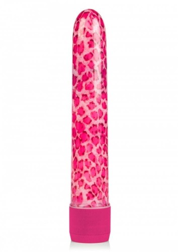 CalExotics Leopard Massager пластиковый вибратор, 17х3 см (розовый)