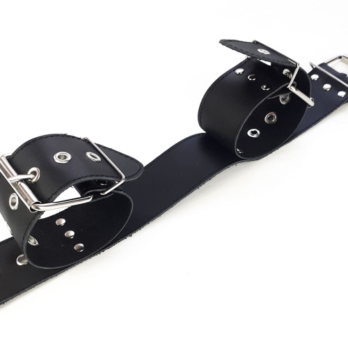 Art of Sex - Bondage Collar with Handcuffs - Ошейник с наручниками из натуральной кожи