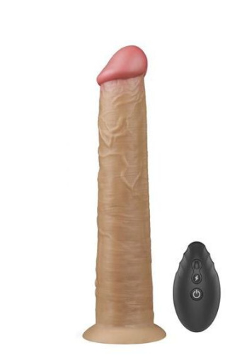 Вибратор Dual-Layered Silicone Rotator 10", 26 см 