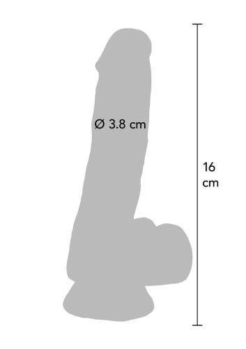 Фаллоимитатор Get Real Clear Dildo 7 inch, 16 см
