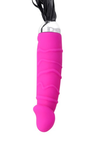 Toyfa - xBlack & Red, Vibrator, 6 vibration modes - Вибратор с плетью, 16х3.5 см (розовый)
