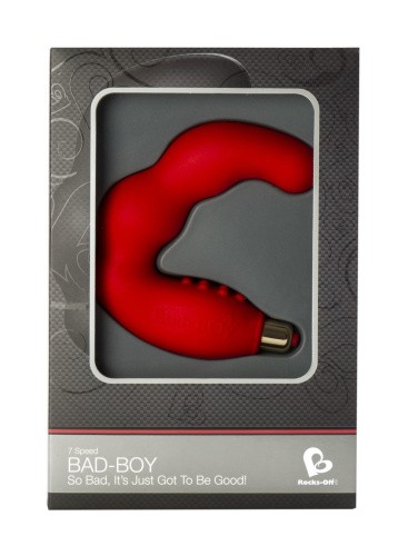 Rocks-off Bad Boy Red 7 Speed  - вибромассажер простаты, 12,4х4 см (красный)