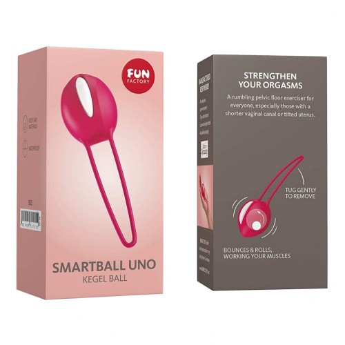 Fun Factory SmartBall Uno-вагінальний кулька, 4. 5х3. 6 см (червоний з білим) - купити в Києві, Україні