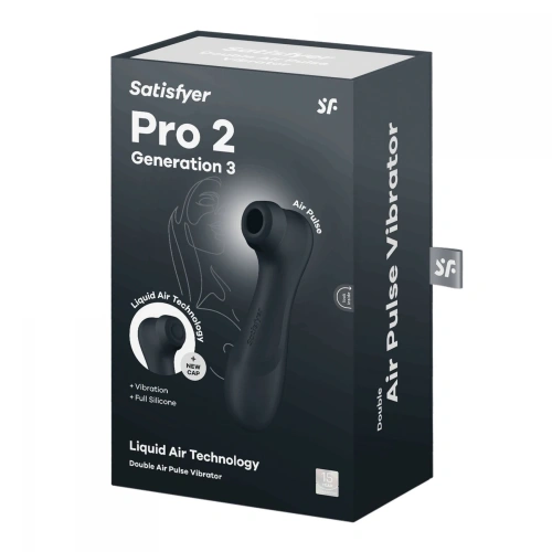 Satisfyer Pro 2 Generation 3 - Вакуумный клиторальный стимулятор (чёрный)