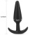 LoveToy Lure Me Butt Plug Slim Black L - Анальна пробка, 12,5 см (черный)