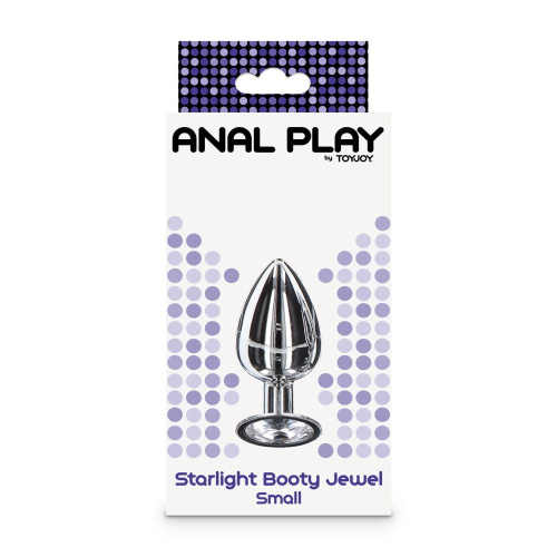 Toy Joy Small Starlight Booty Jewel - Пробка анальная, 7.2х2.7 см