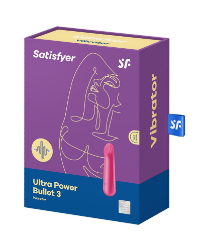 Satisfyer Ultra Power Bullet 3 - Вибропуля, 8,7х2,3 см (розовый)