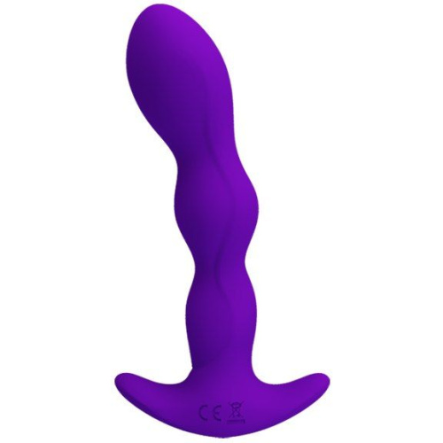 Pretty Love - Yale Anal Plug Purple - Анальный вибростимулятор, 13х3.3 см (фиолетовый)