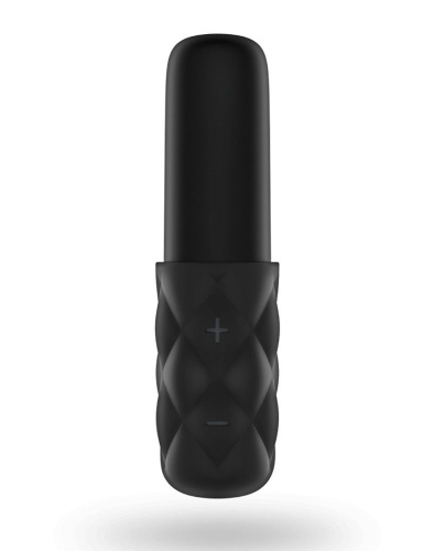 Satisfyer Mini Sparkling Darling (Lovely Honey) - мощный мини-вибратор (черный с серебром)