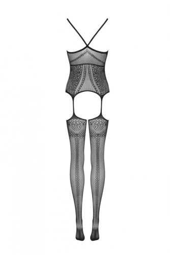 Obsessive F225 - Комбинезон-сетка, S-L (чёрный)