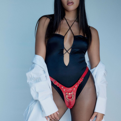 Трусики для страпона Strap-On-Me Leatherette Harness Fabulous, One Size - купити в Україні | Секс шоп SEX-SHOP.ua