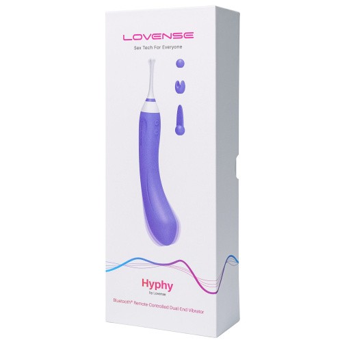 Lovense Hyphy - Двухсторонний смарт вибратор для точечной и вагинальной стимуляции,  11.5х3.5 см