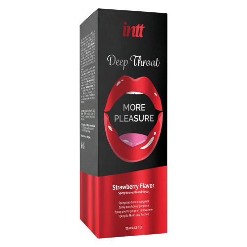Спрей для глубокого горла Intt Deep Throat Strawberry, 12 мл клубника