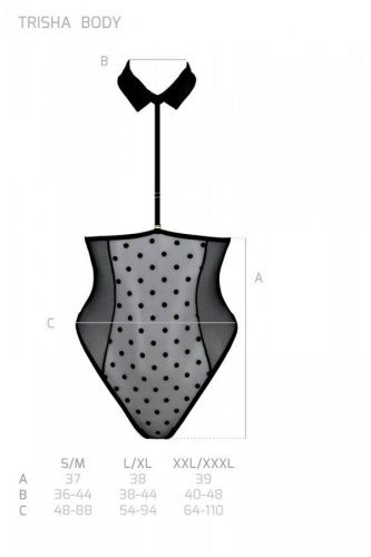 Эротическое боди Passion TRISHA BODY, S/M