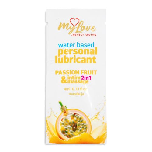 2в1 лубрикант и массажный гель - MyLove Aroma Series Intim&Massage Passion Fruit, 4 мл