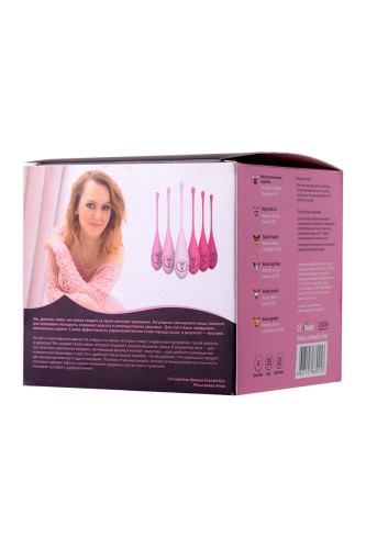 Eromantica K-Rose - Набор из 6 вагинальных шариков, 16,1 см (розовый)