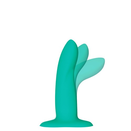 Fun Factory Limba Flex S - гибкий силиконовый фаллоимитатор, 11х3 см, (бирюзовый)