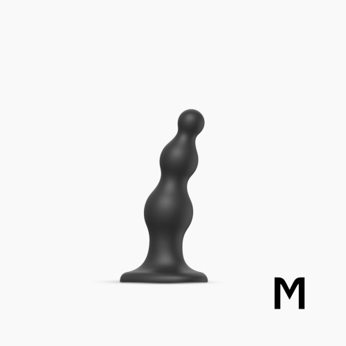 Анальная ёлочка насадка для страпона Strap-On-Me Dildo Plug Beads, 13,8х4,3 см размер M