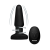 Xr Brands Rimmers Slim R Smooth Rimming Plug With Remote - Анальна пробка з вібрацією, 14 см (чорний) - купити в Києві, Україні