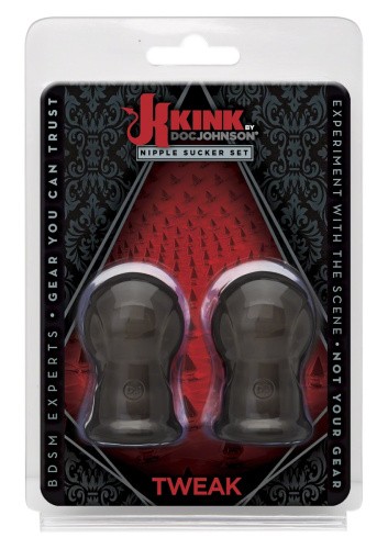 Doc Johnson Kink Tweak Nipple Sucker Set - Присоски для сосков, 4.5х2.5 см