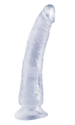 Фаллоимитатор Basix Slim 7, 18х3,5 см (голубой)