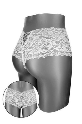 Fashion Secret Julia White - трусики с доступом, S-L (белые)