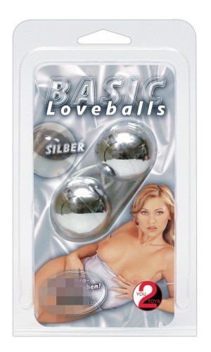 Basic Loveballs Silber - Вагинальные шарики, 23 см (серебристый)