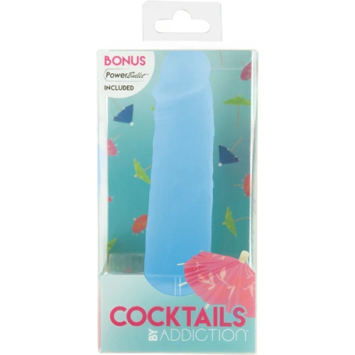 Фаллоимитатор на присоске Cocktails by Addiction – Blue Lagoon, 14 см