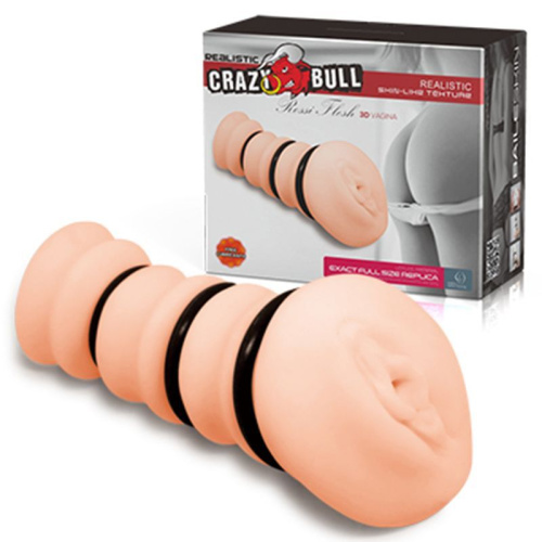 Crazy Bull Rossi Flesh 3D Vavina - Мастурбатор, 14 см (телесный)