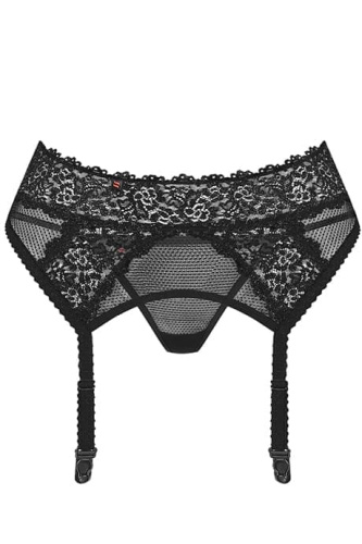 Obsessive - Оригинальный пояс со стрингами, L/XL (чёрный)
