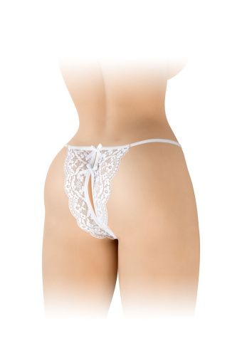Трусики с открытым доступом Fashion Secret Cindy, One Size белые
