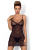 Эротический комплект Obsessive Subtelia chemise  (черный)
