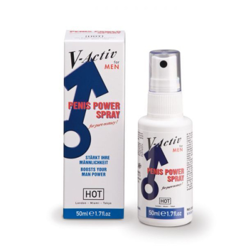 Стимулирующий спрей для мужчин Hot V-Active Penis Power, 50 мл